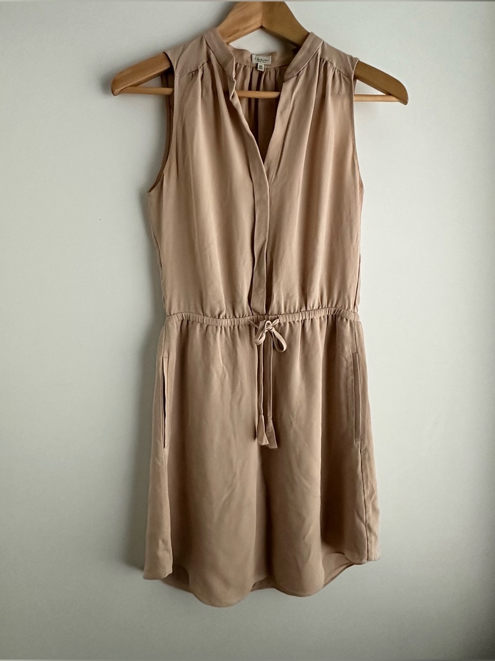 Aritzia Babaton 100% Silk Benedict Dress with Pockets  XXS